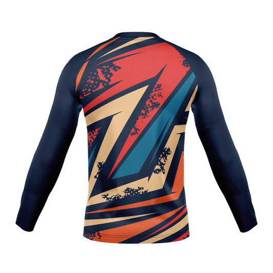 StellMan Apex Sublimated Rash Guard – BJJ/MMA Training Shirt