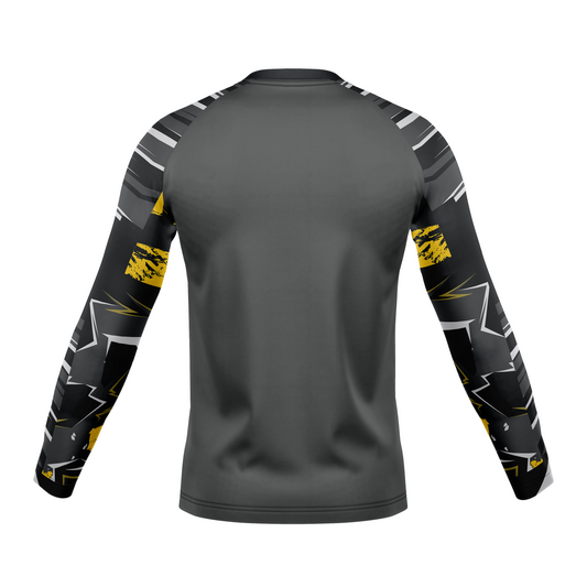 StellMan Volt Sublimated Rash Guard – Compression Shirt for BJJ/MMA
