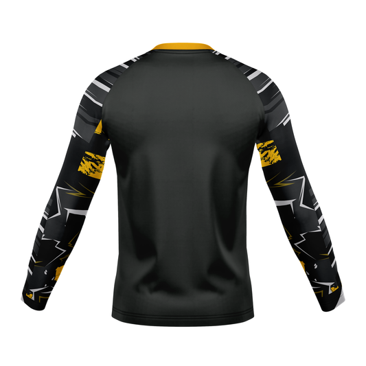 StellMan Volt Sublimated Rash Guard – Compression Shirt for BJJ/MMA