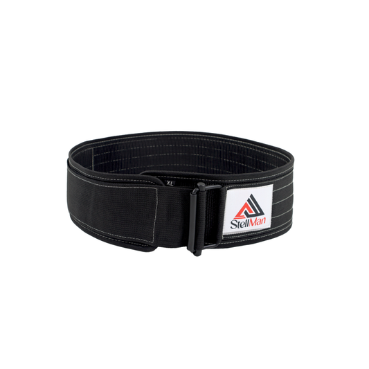 Stellman CoreLock Pro Weight Lifting Neoprene Belt - Black Strips