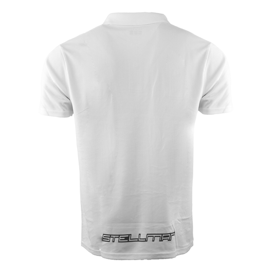 Stellman ActiveMesh Polo – White | Breathable Performance Fit