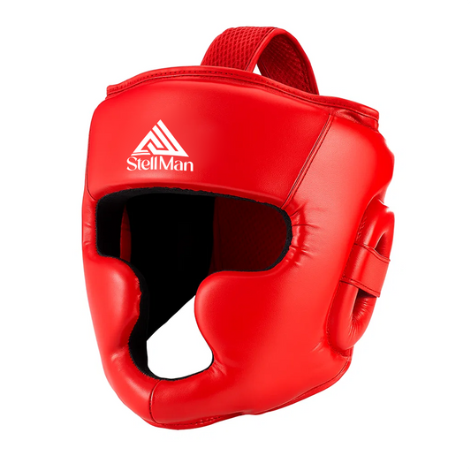 Stellman Warrior Pro Protective Sparring Headgear – Red Edition
