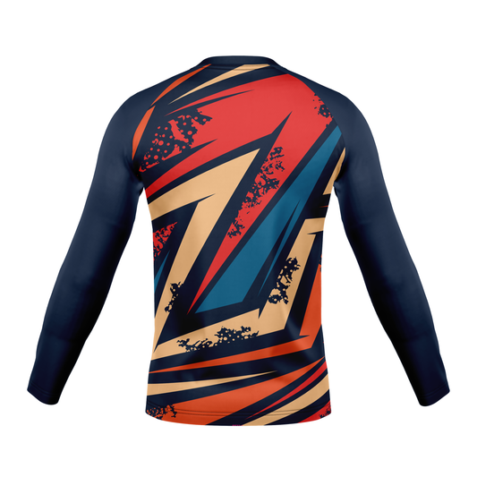 StellMan Apex Sublimated Rash Guard – BJJ/MMA Training Shirt