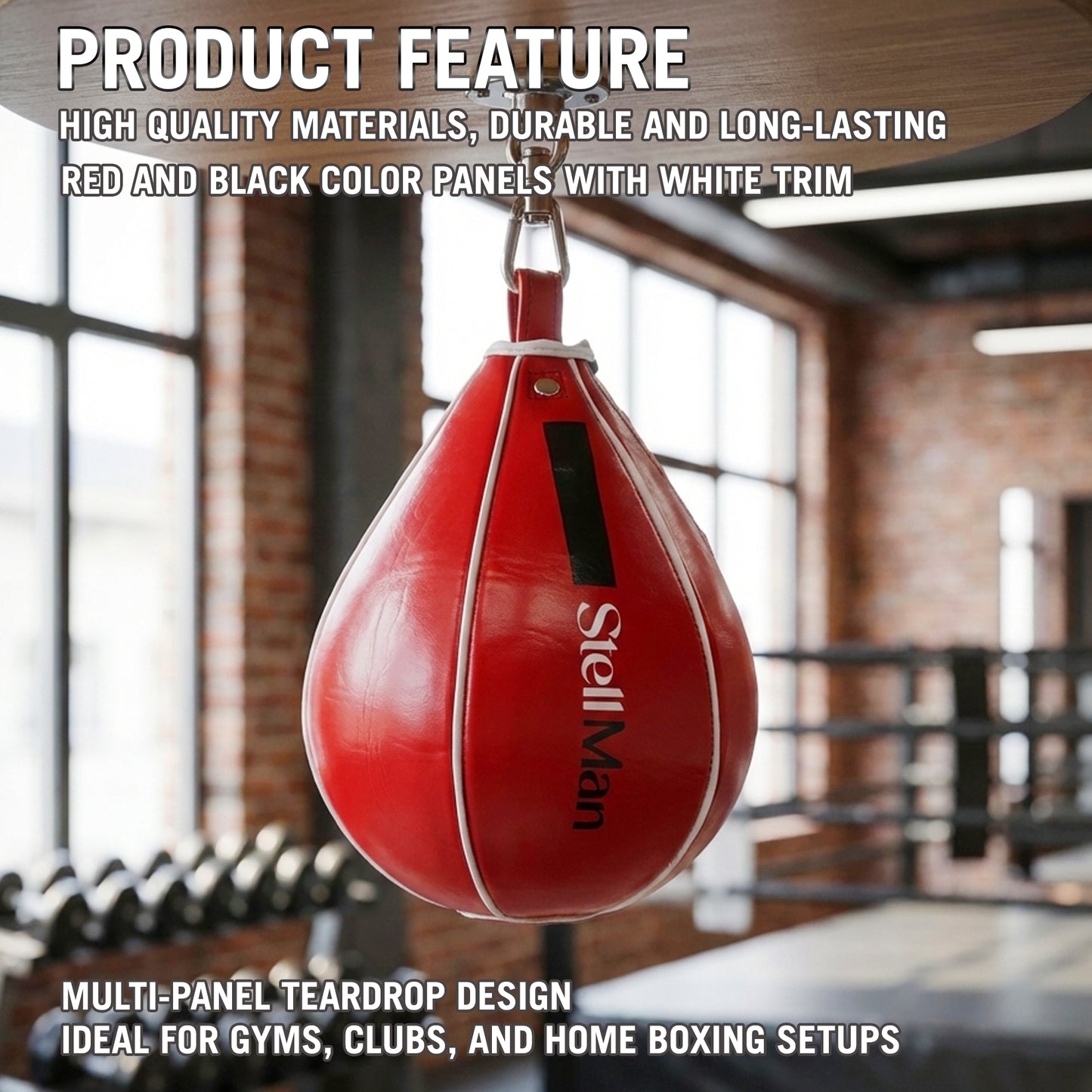 StellMan SwiftDrop Boxing Speed Ball - Classic Teardrop Design