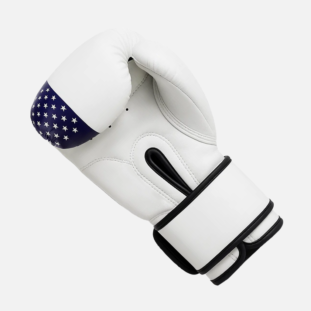 Stellman Gladiator 3.0 White Boxing Gloves-US Flag