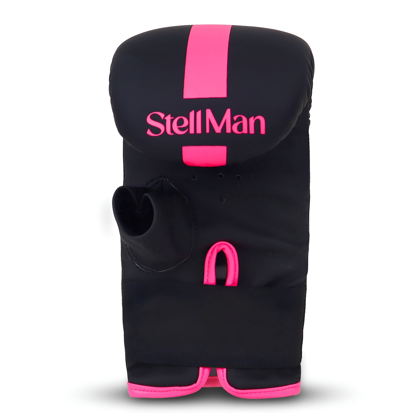 StellMan StrikePro Boxing Bag Mitts – Black / Pink