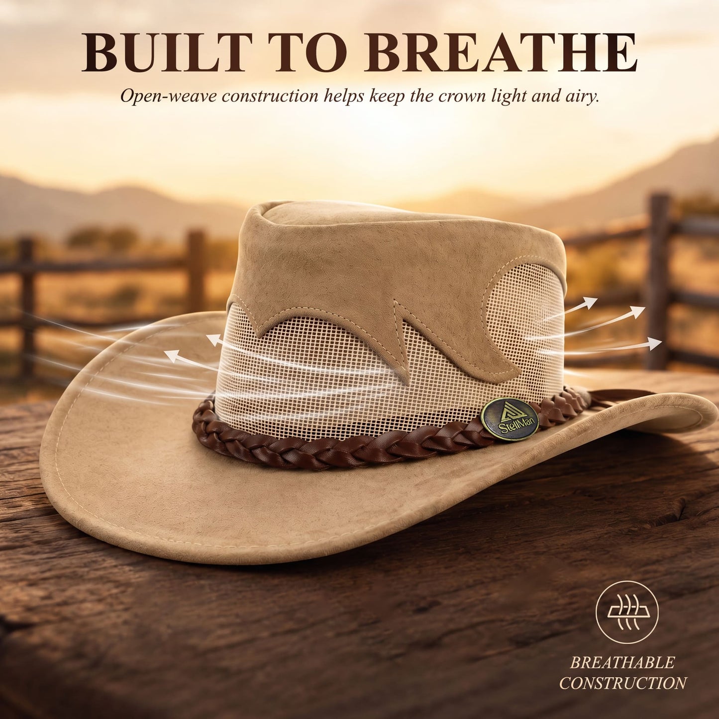 StellMan DuneEdge Leather Hat