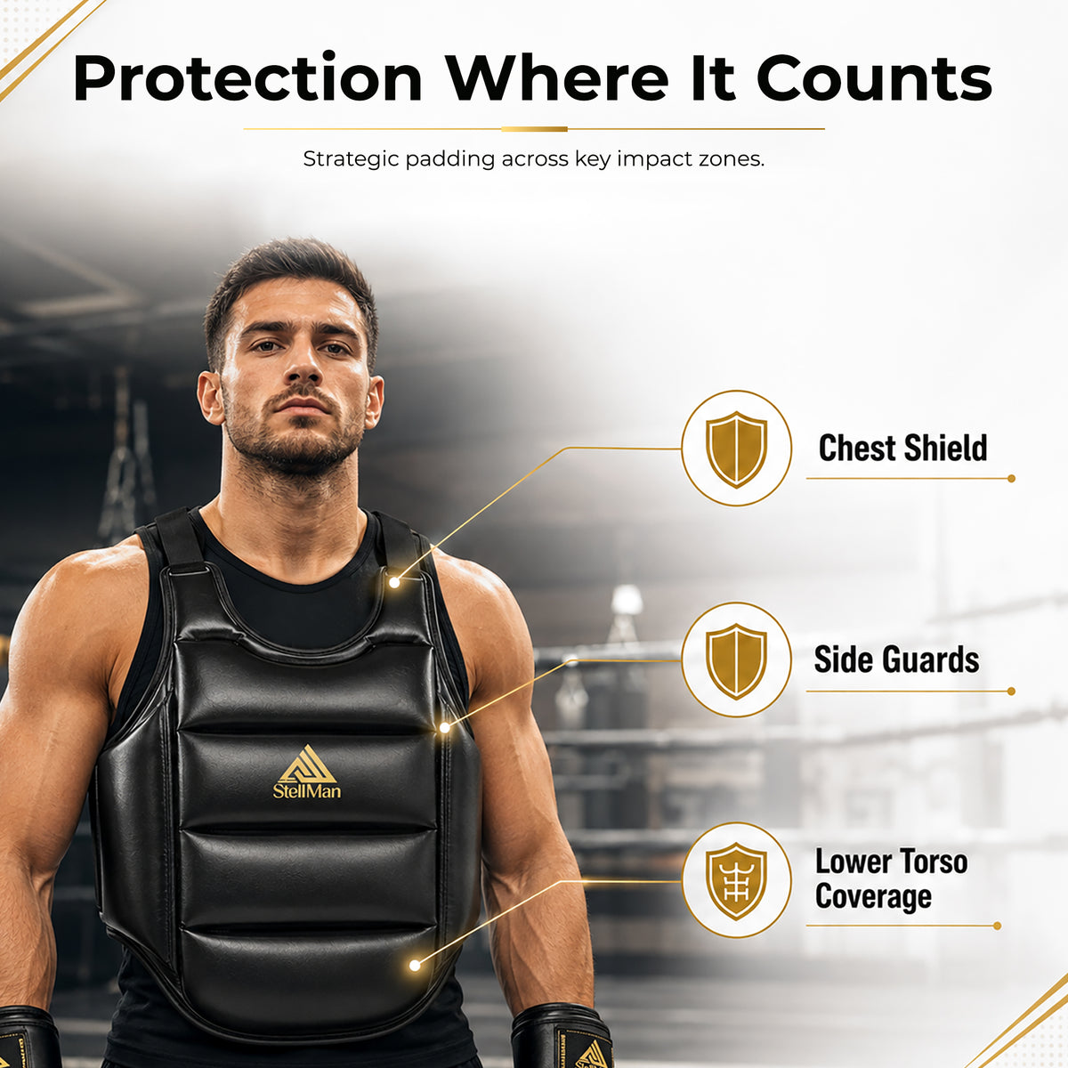 StellMan Reversible Boxing Chest Guard