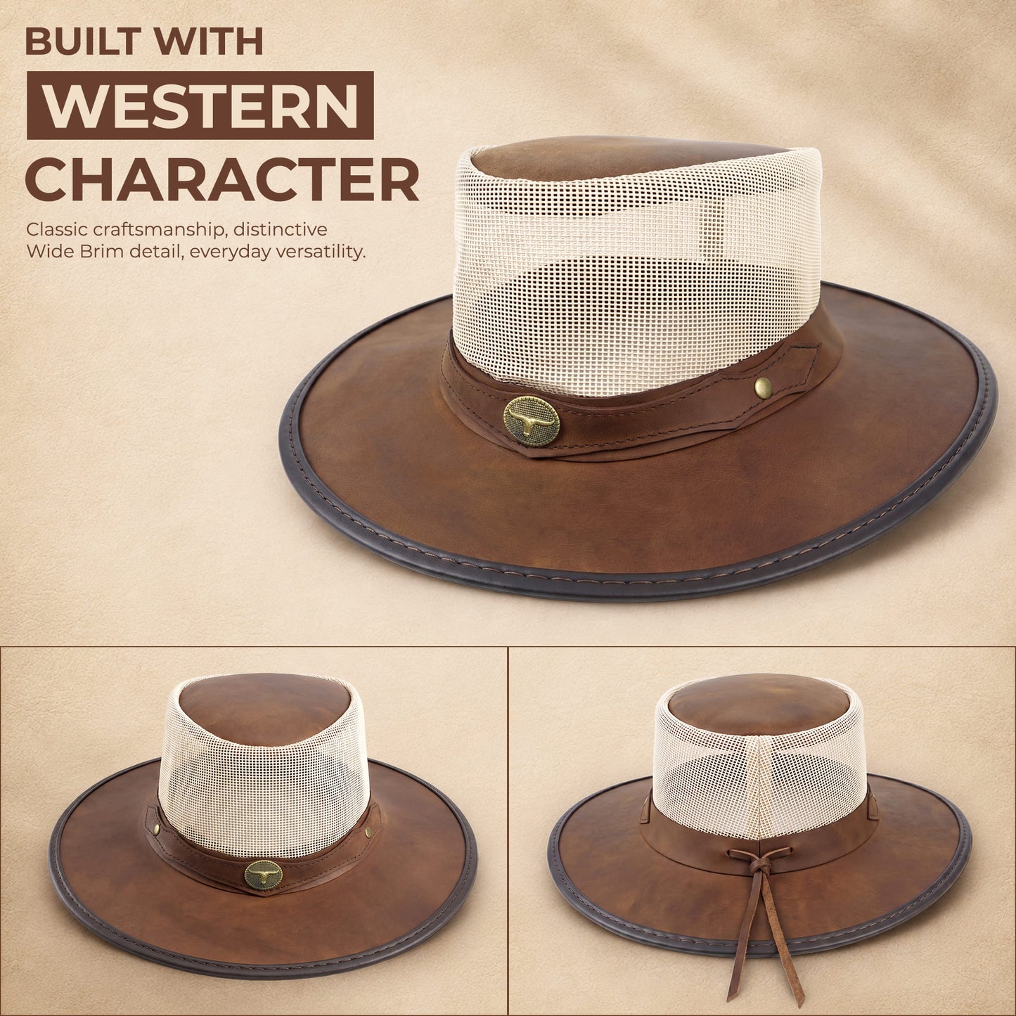 StellMan MesaBreeze Leather Hat