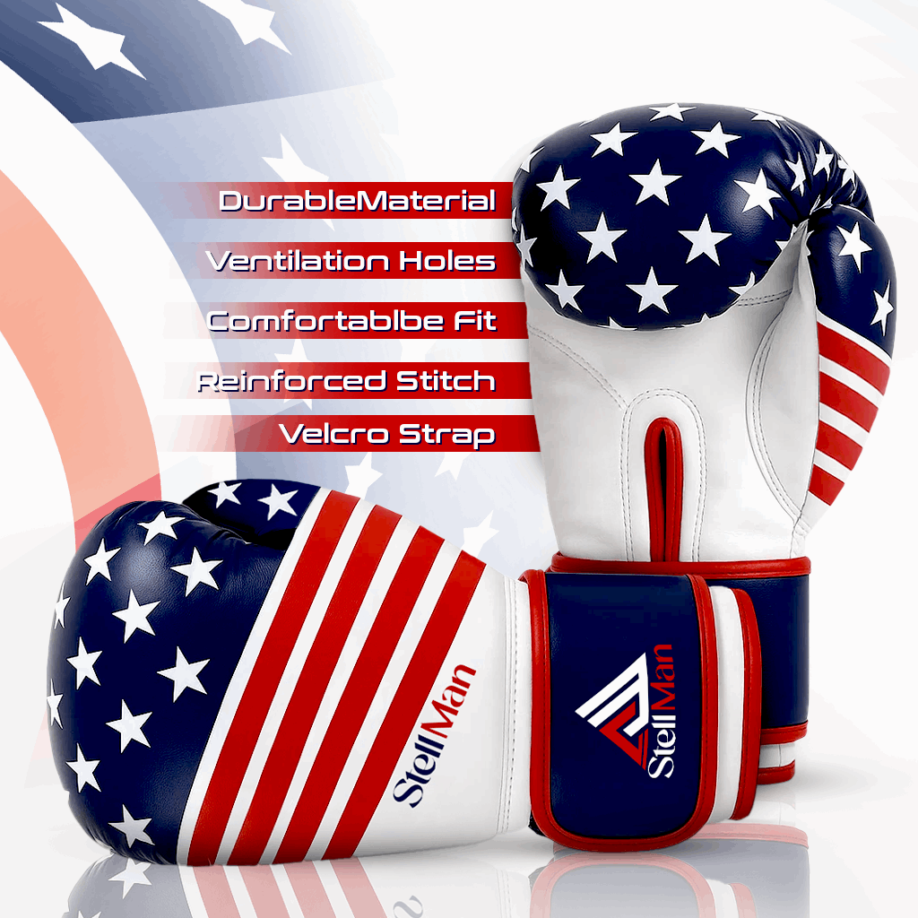 Stellman Gladiator 2.0 Grappling Gloves-US Flag