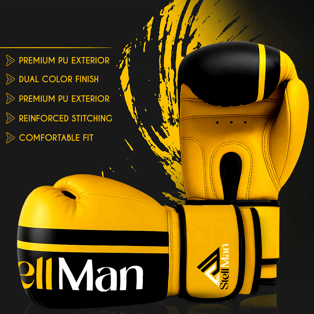 Stellman Legend Grappling Gloves-Yellow