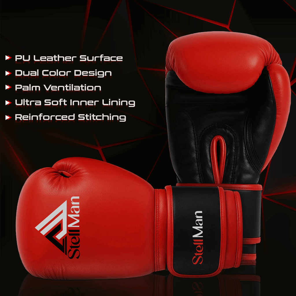 Stellman Heavy Hitter Red Grappling Gloves
