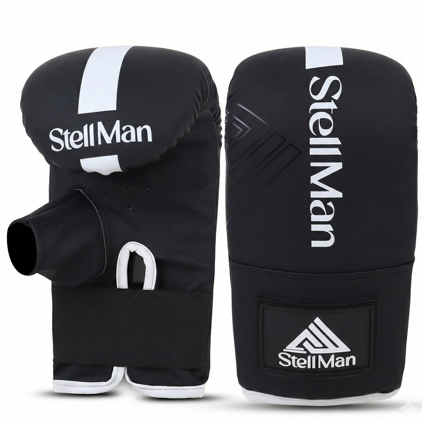 StellMan ImpactCore Boxing Bag Mitts – Black / White