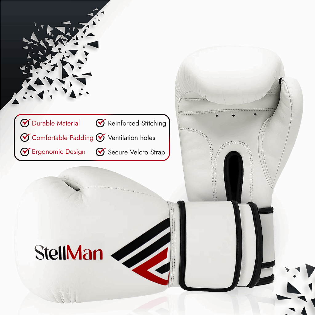 Stellman Iron Fist Professional Grappling Gloves-White