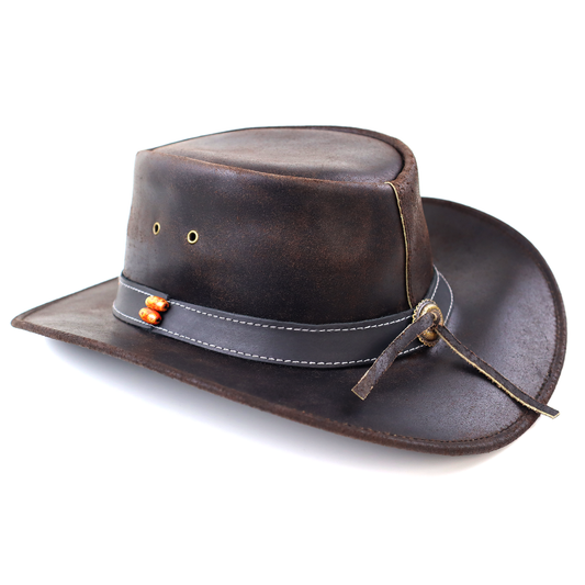 Stellman Smoke Dawson Leather Hats