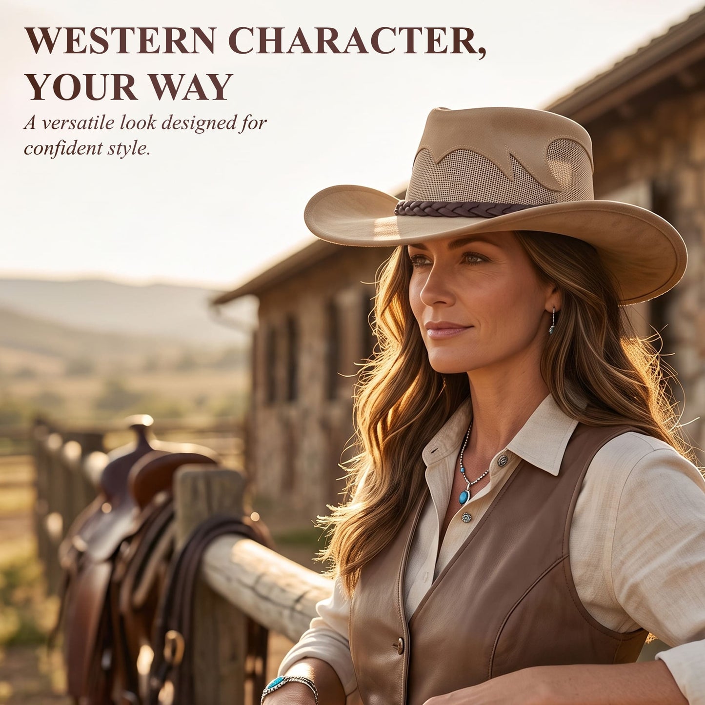 StellMan DuneEdge Leather Hat