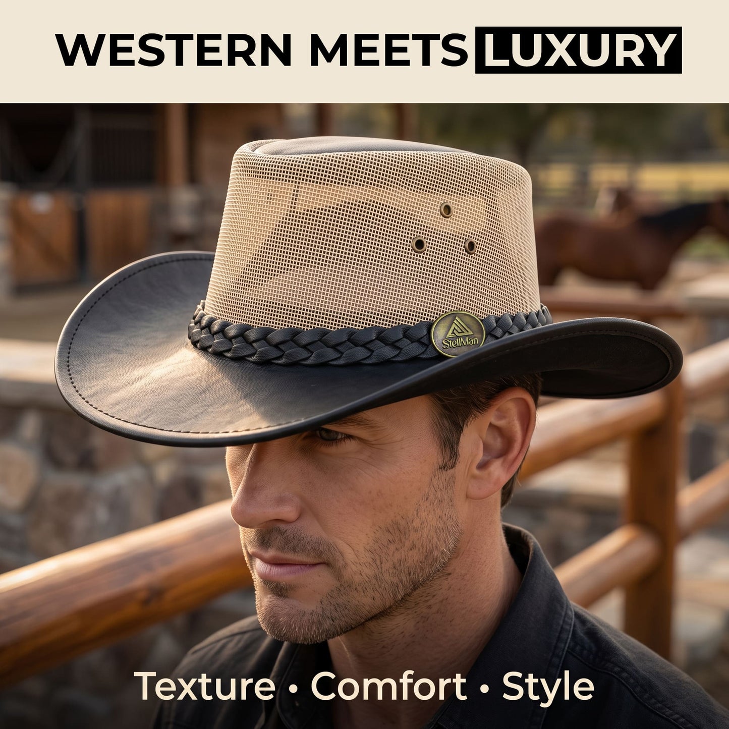 StellMan DustWeave Leather Hat