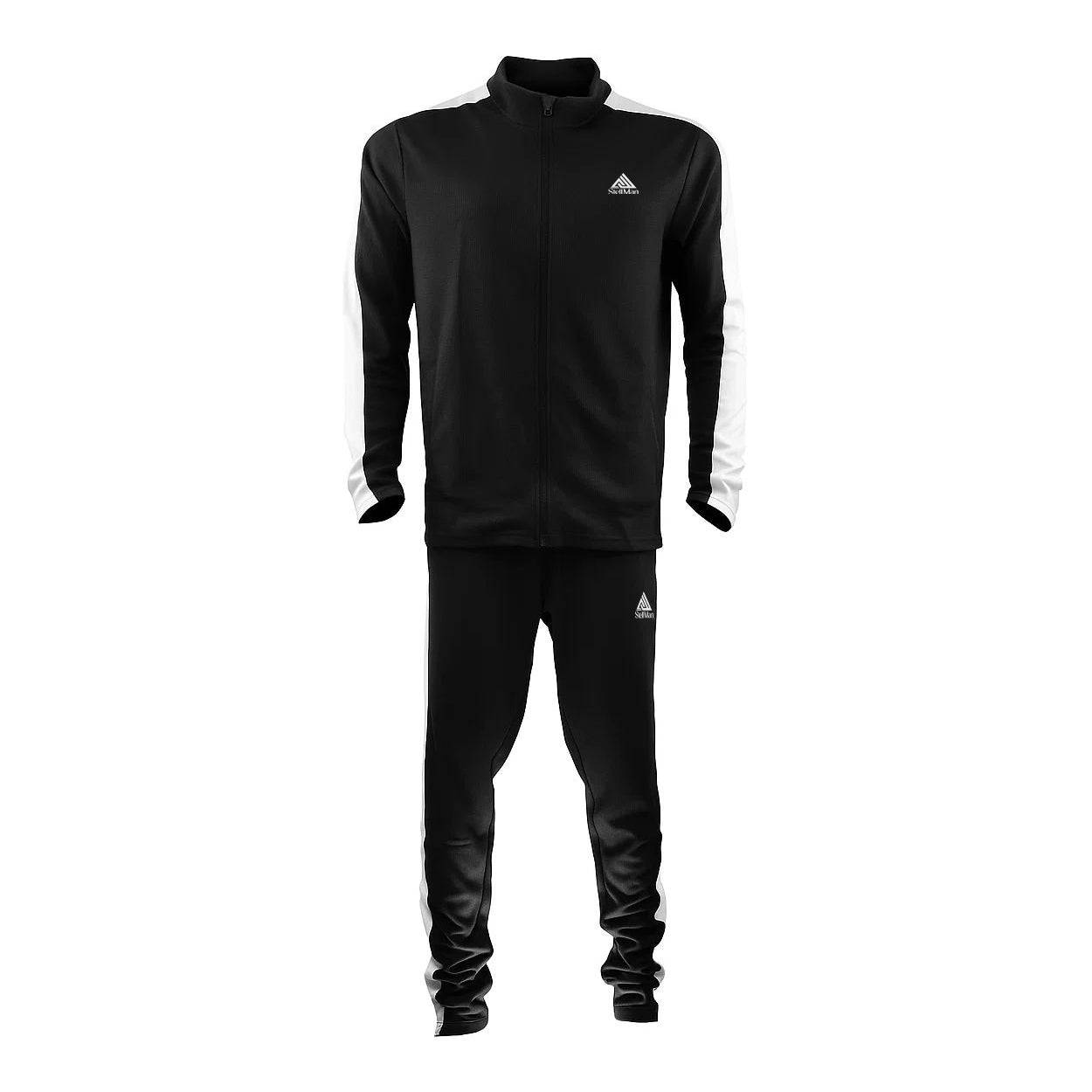Men's Full Zip-Up Hoodie Tracksuit Set - Gym 2 Piece Outfit