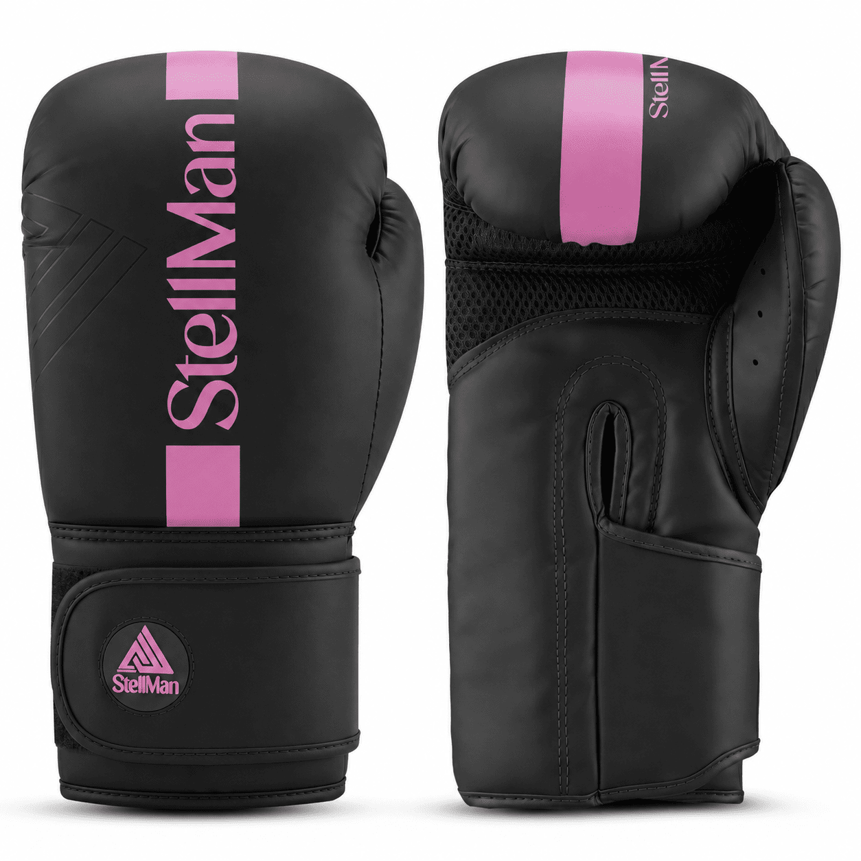Stellman Tight Fit Grappling Gloves - Matte Black/Pink