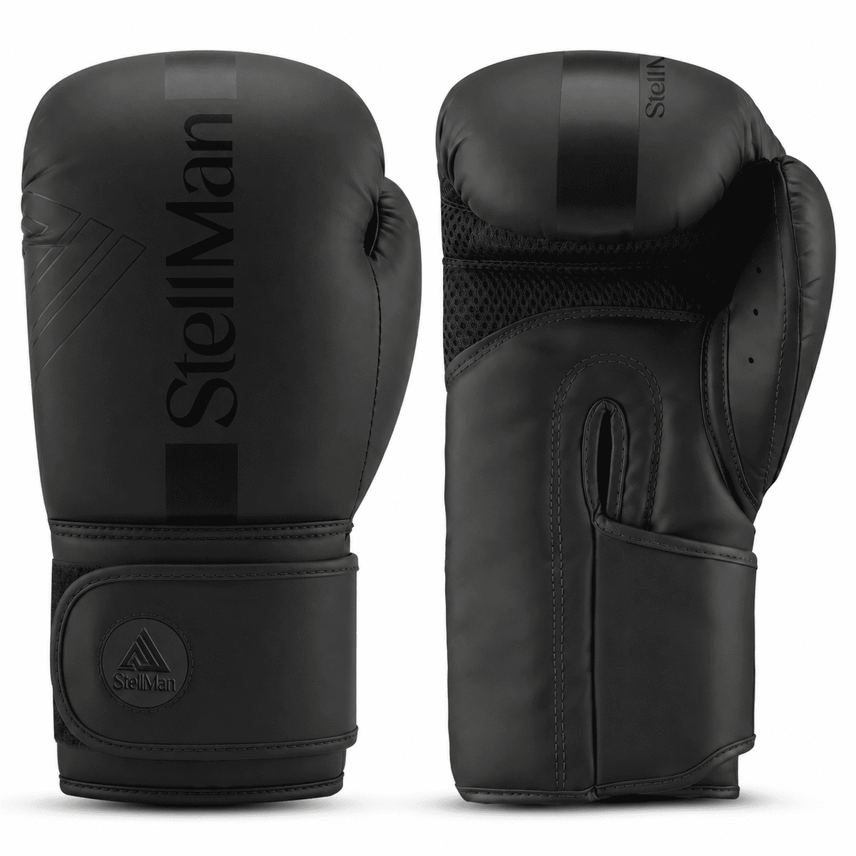 Stellman Contender 2.0 Boxing Gloves-Black/Black