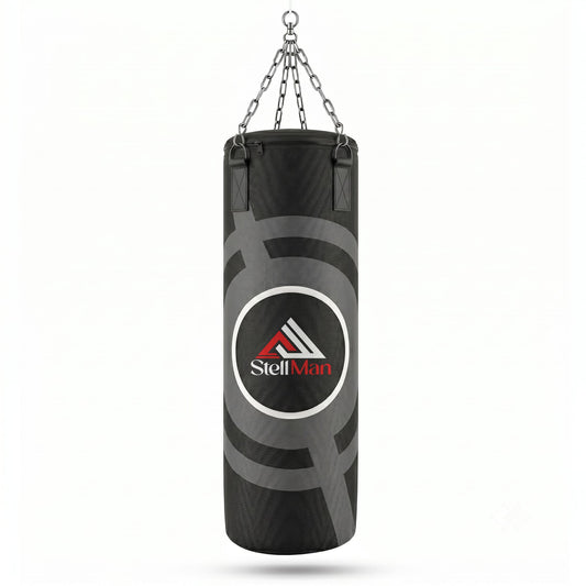 Stellman Heavy-Duty MMA Hanging Punching Bag – Black | Built for Intense Training