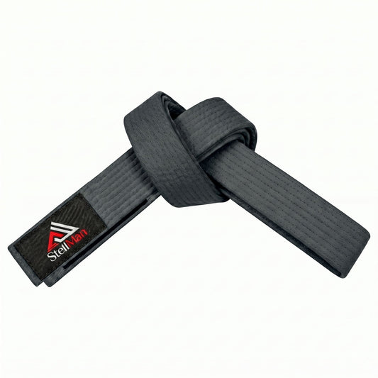 StellMan BalanceStrive Karate Belt – Adult Grey Rank