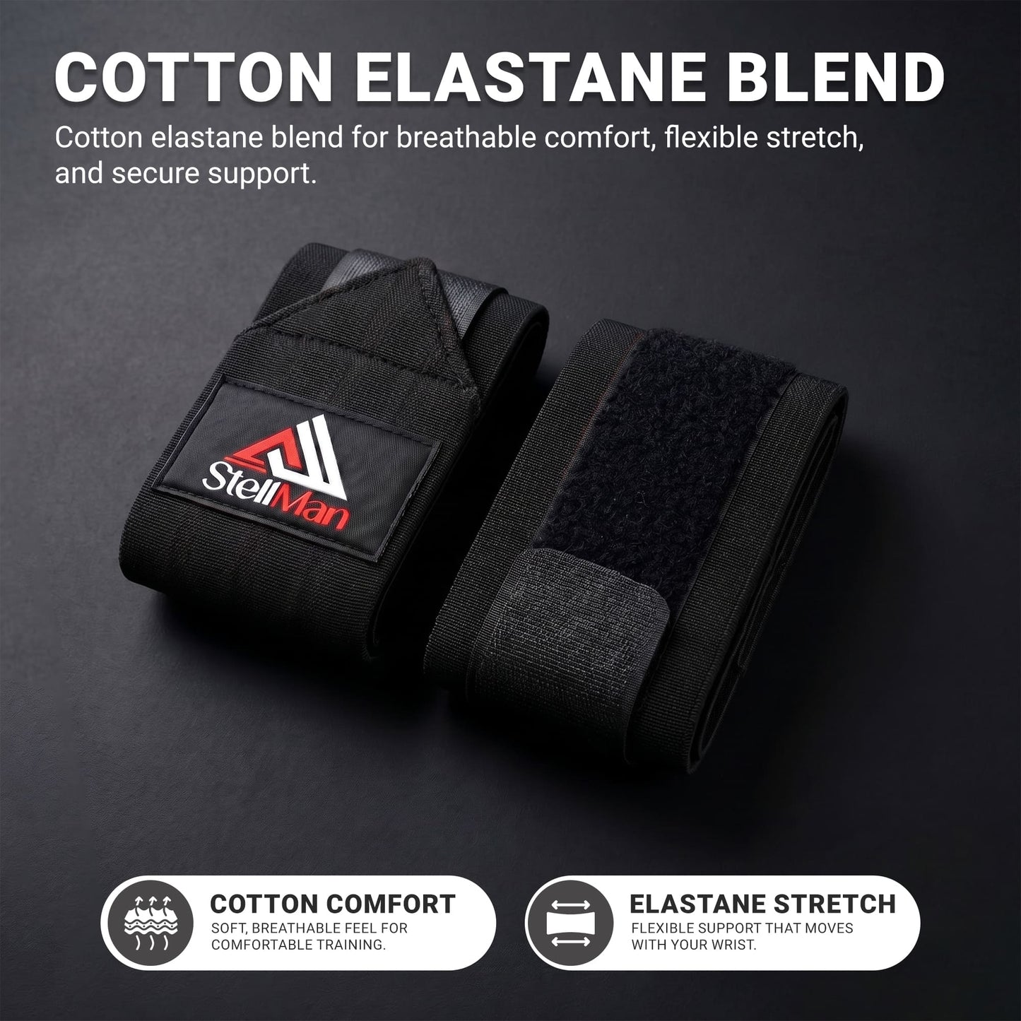 Stellman IronFlex Weight Lifting Wrist Wraps