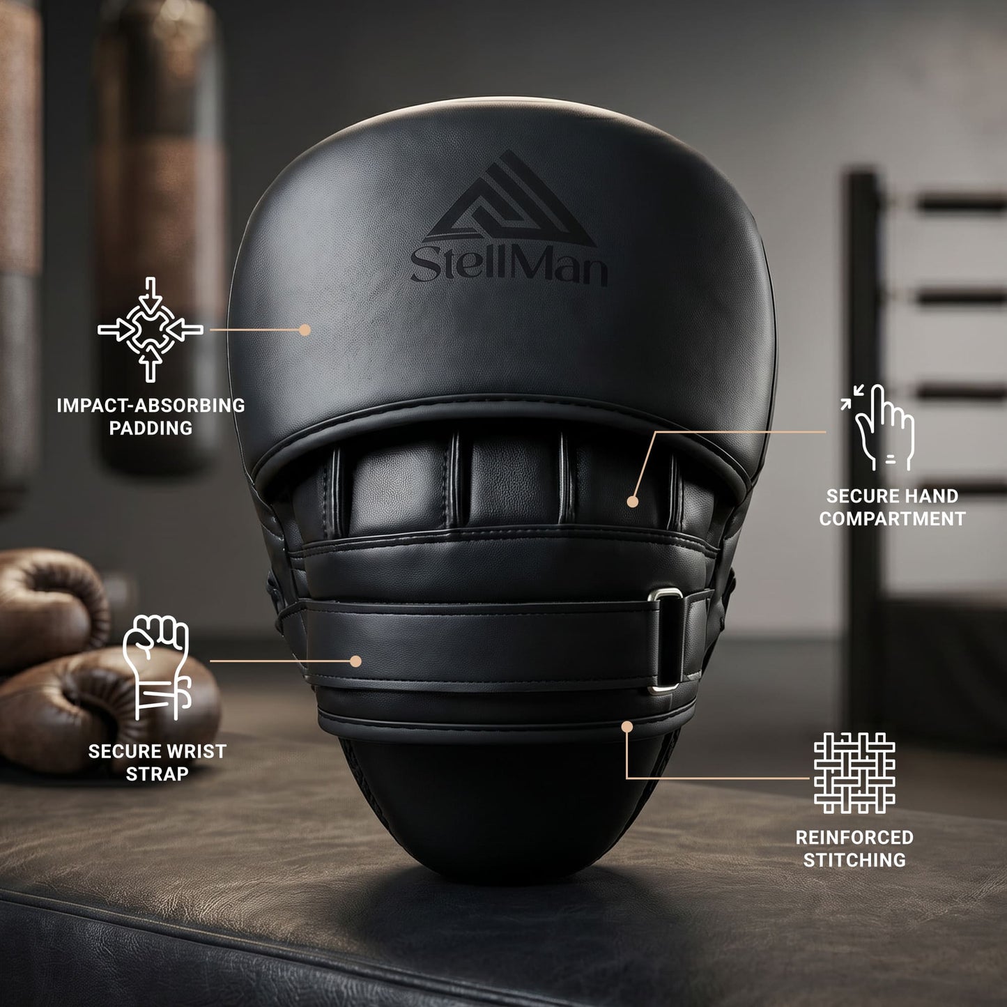 Stellman Combat Core MMA Focus Mitts – Precision Pads for Mixed Martial Arts