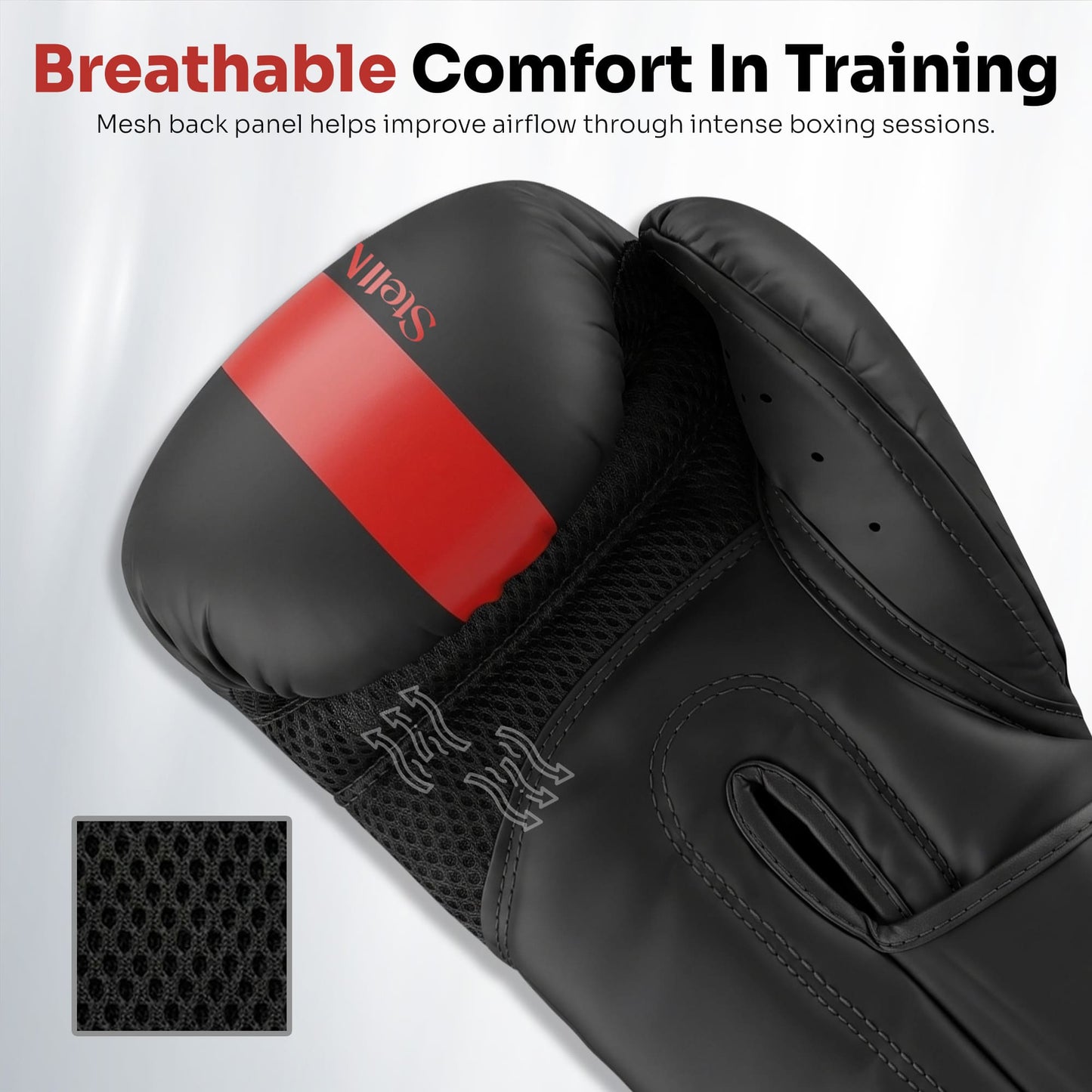 Stellman Challenger 2.0 Inflatable Grappling Gloves Black/Red