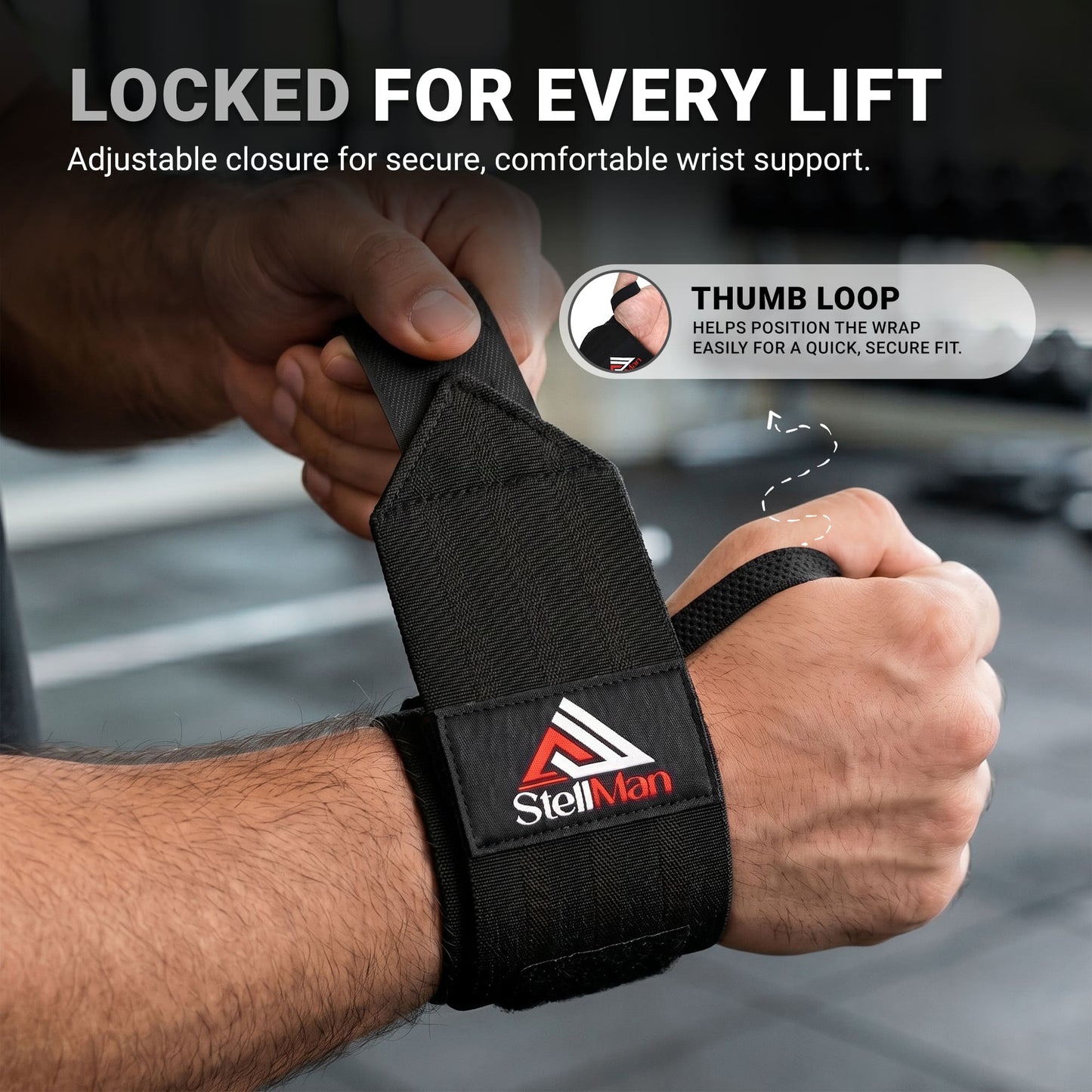 Stellman IronFlex Weight Lifting Wrist Wraps