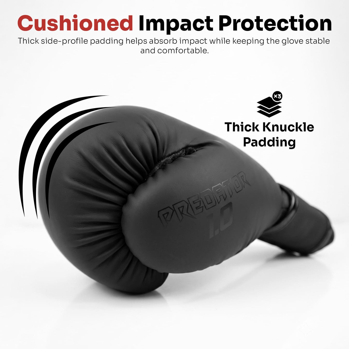 StellMan Shadow Pro Boxing Gloves – Matte Black Edition