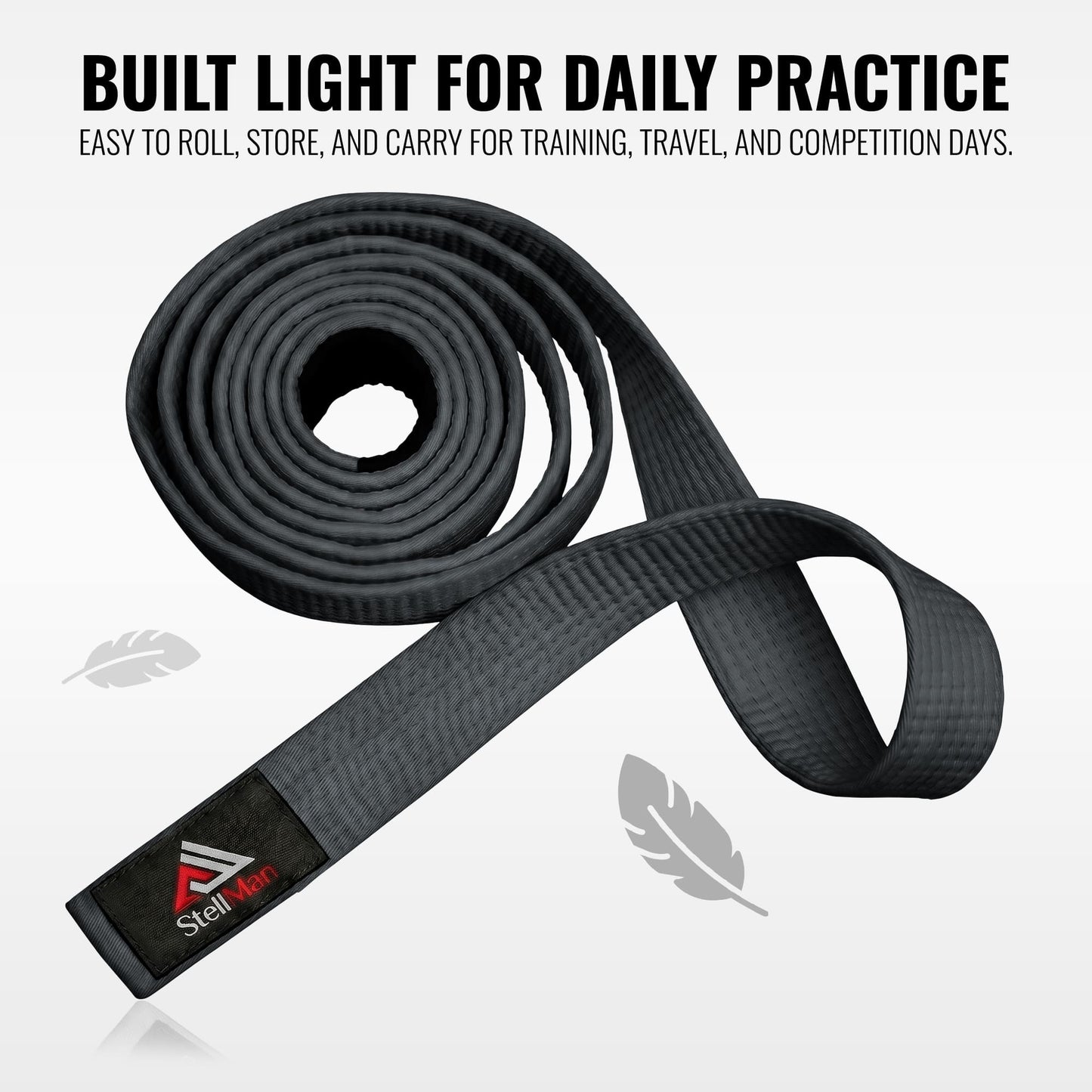 StellMan BalanceStrive Karate Belt – Adult Grey Rank