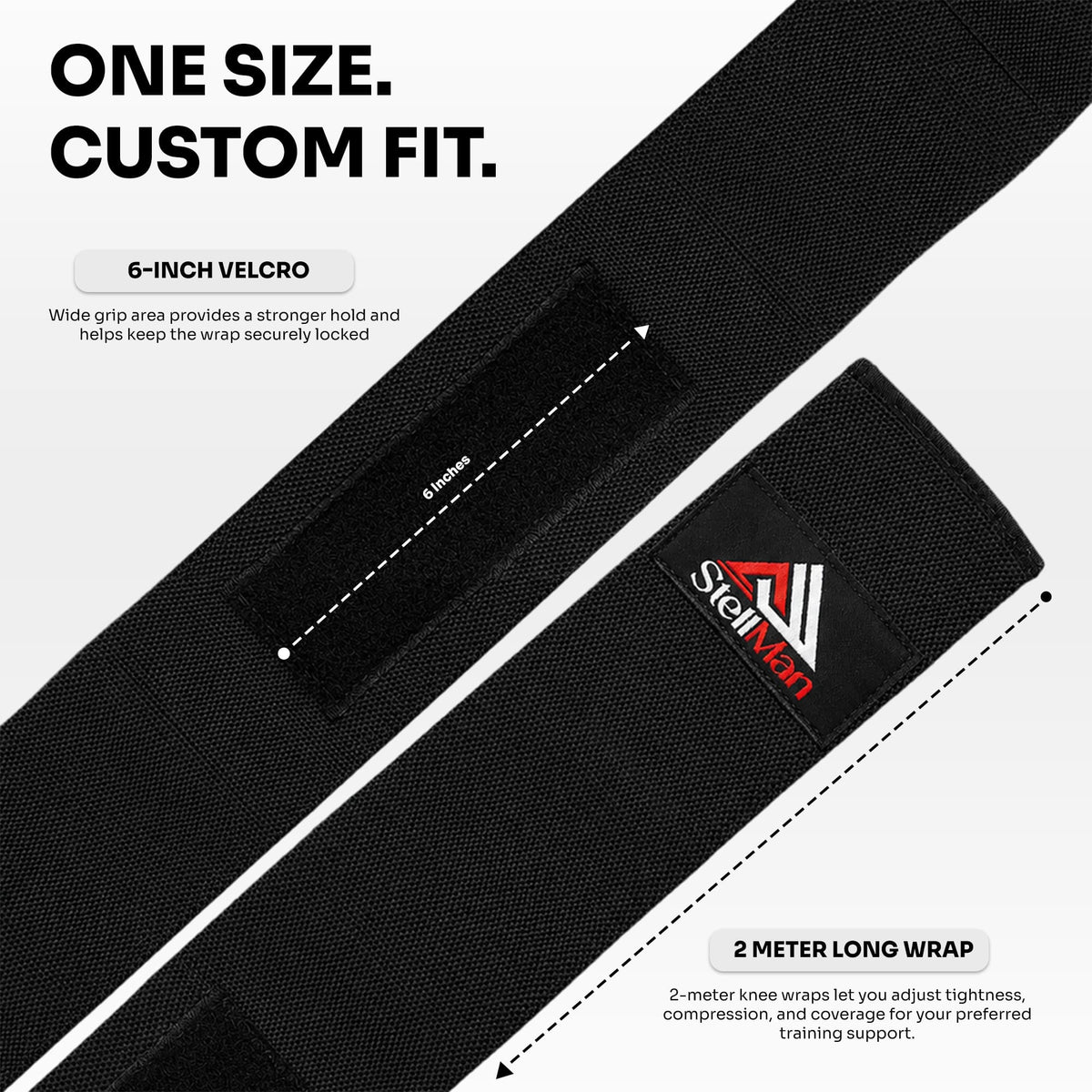 Stellman PowerSpiral Weight Lifting Knee Wraps