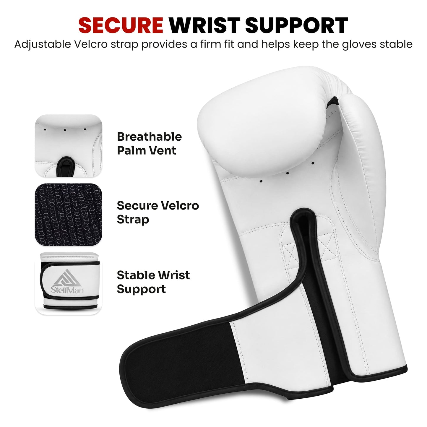 Stellman Lightning Strike White Grappling Gloves