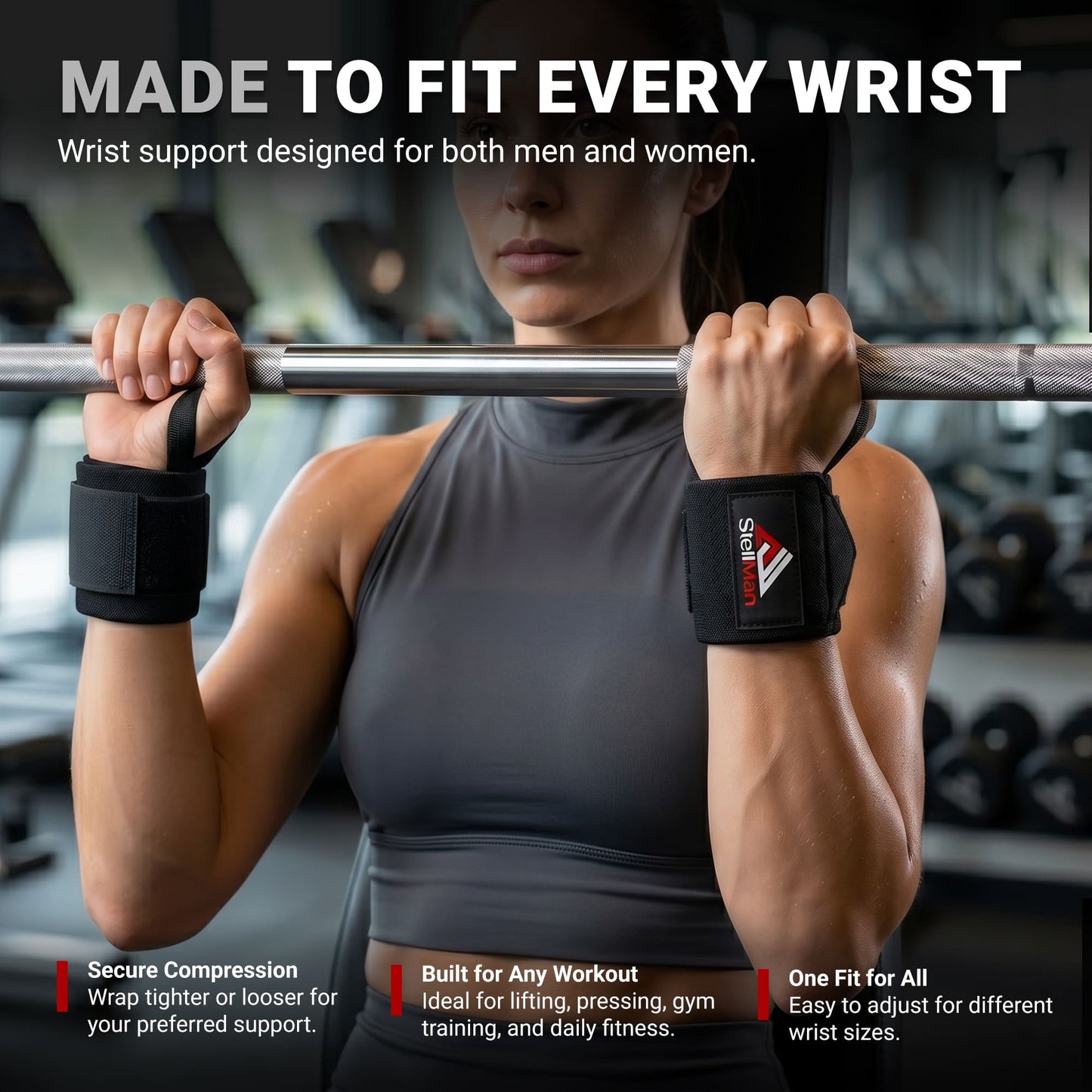 Stellman IronFlex Weight Lifting Wrist Wraps