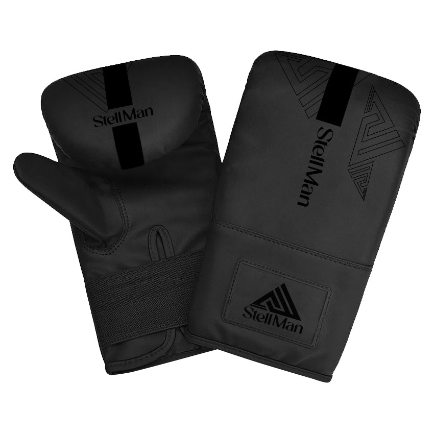 Stellman Pro Impact Boxing Bag Mitts - Black