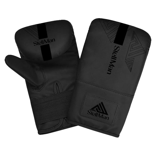 Stellman Pro Impact Boxing Bag Mitts - Black