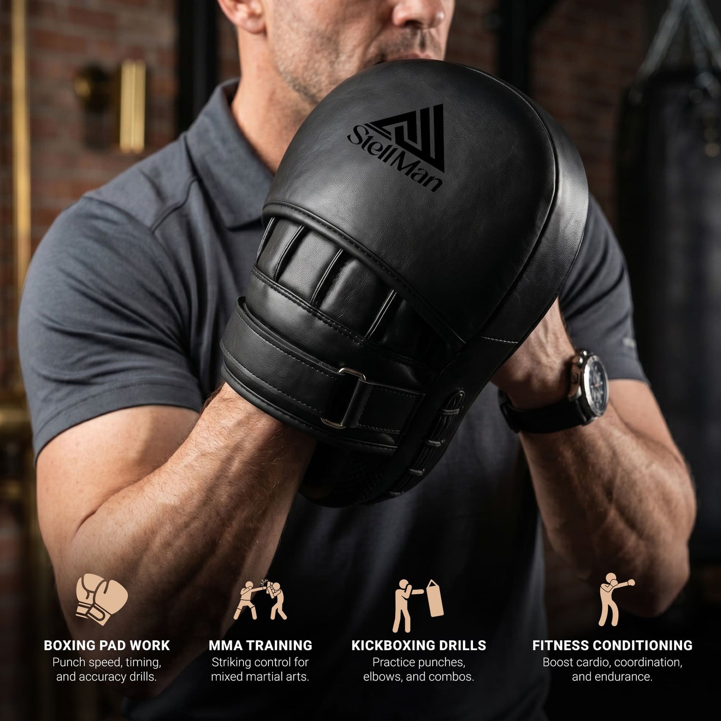 Stellman Combat Core MMA Focus Mitts – Precision Pads for Mixed Martial Arts
