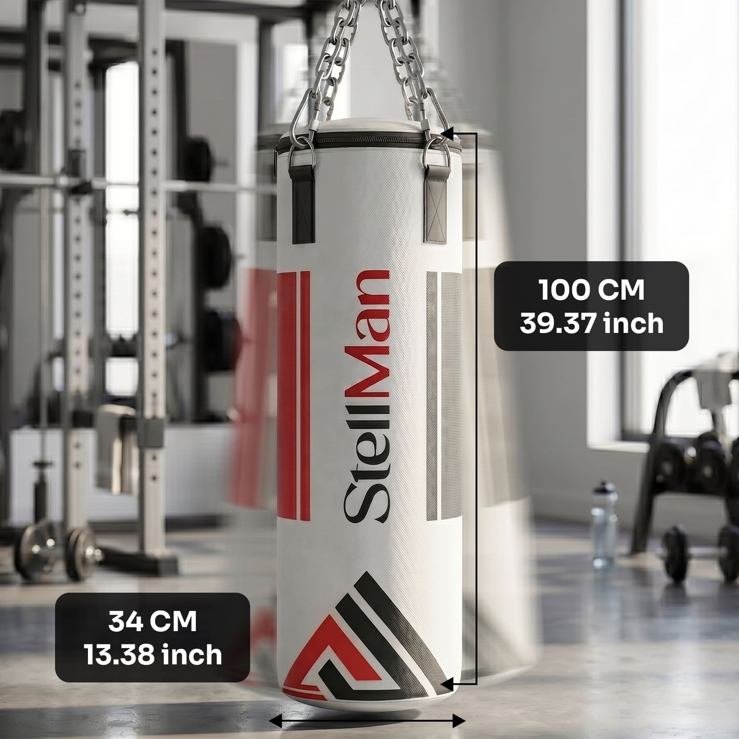 Stellman Compact MMA Hanging Punching Bag | Space-Saving Design