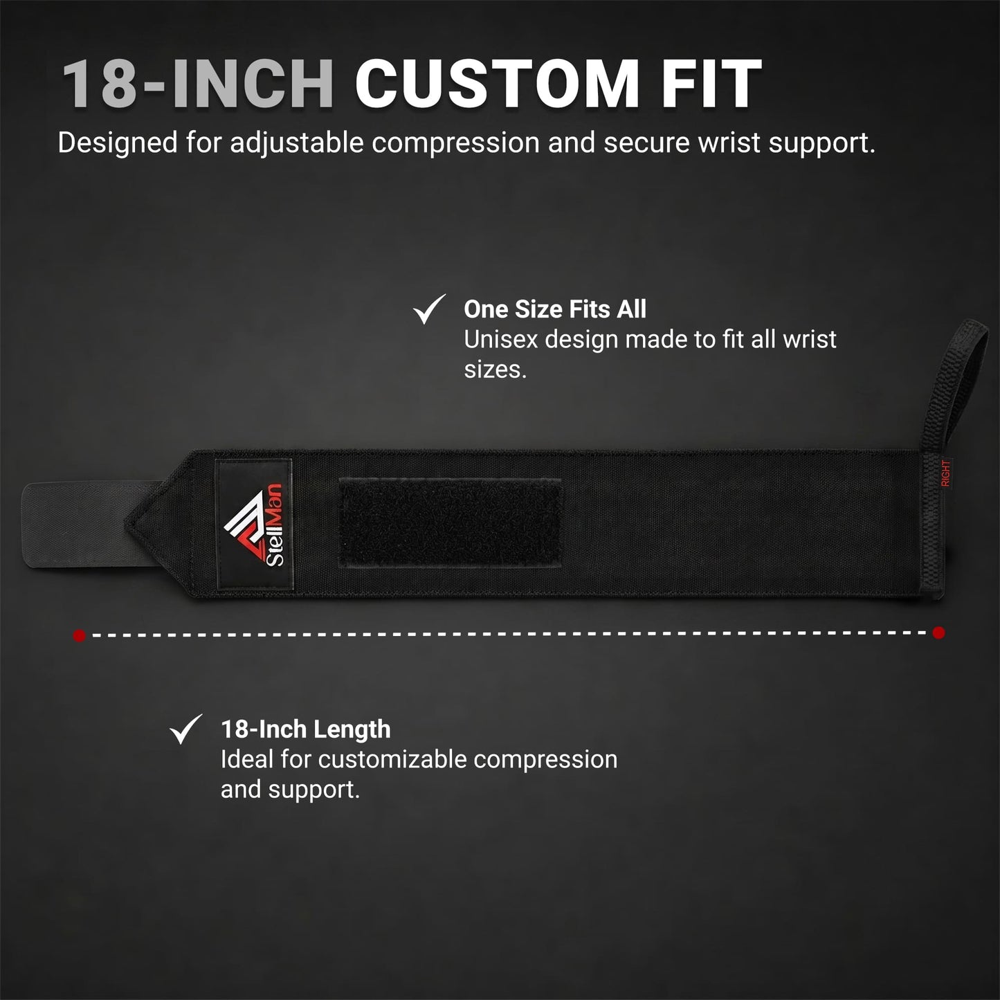 Stellman IronFlex Weight Lifting Wrist Wraps