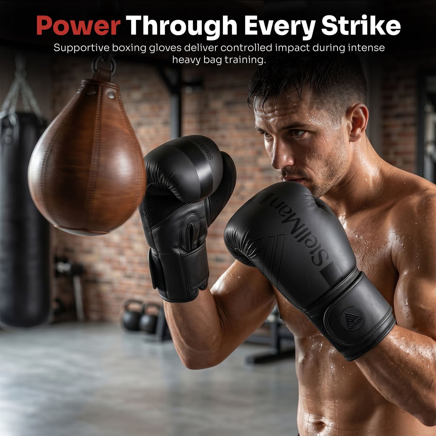 Stellman Contender 2.0 Grappling Gloves-Black/Black