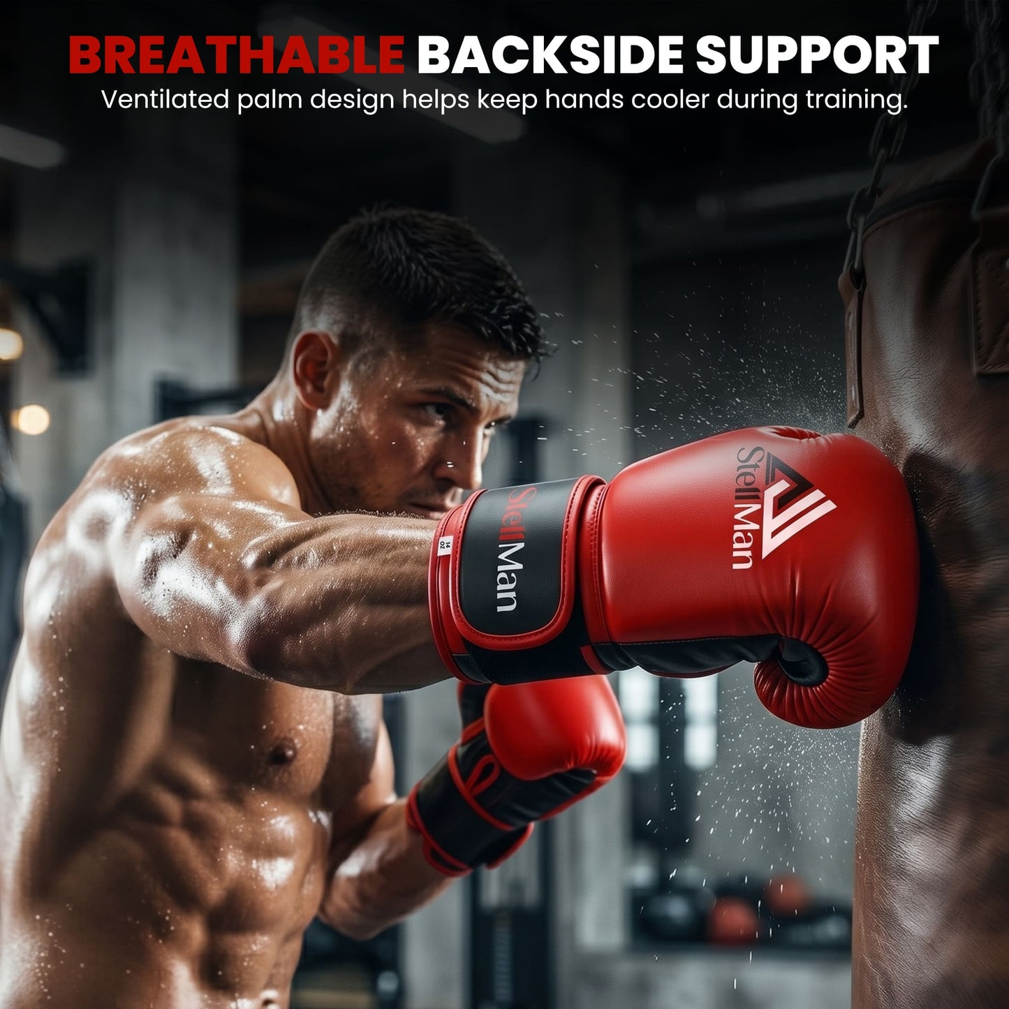 Stellman Heavy Hitter Red Grappling Gloves