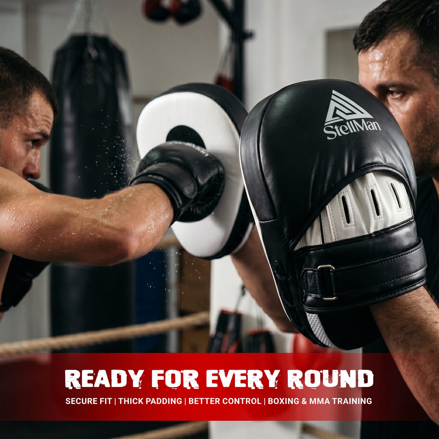 Stellman CageStrike MMA Focus Mitts – Curved Combat Training Pads