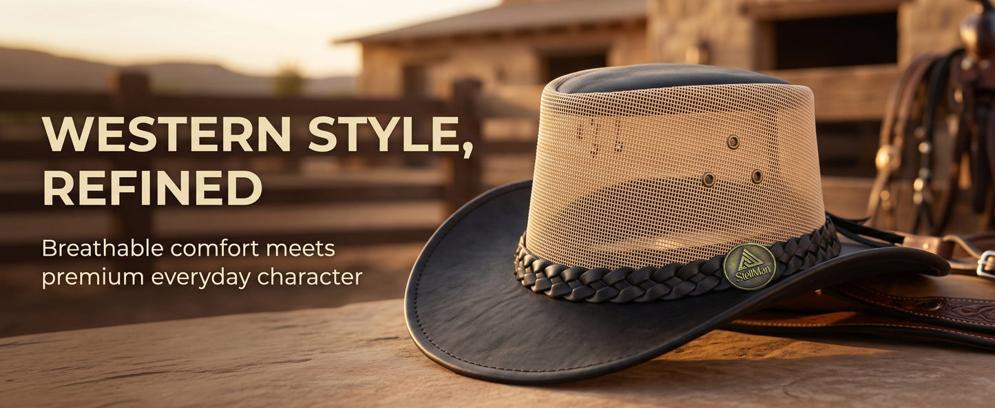 StellMan DustWeave Leather Hat