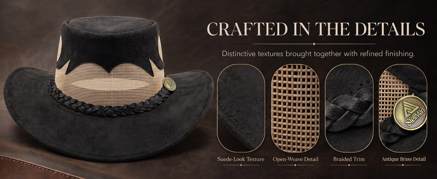 StellMan RavenEdge Leather Hat