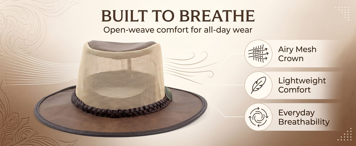 StellMan BrownRange Leather Hat