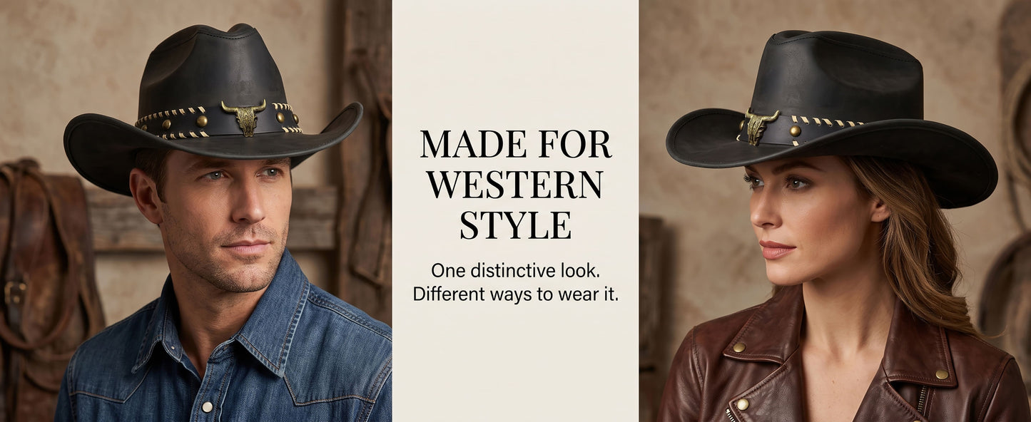 StellMan NightHorn Leather Hat