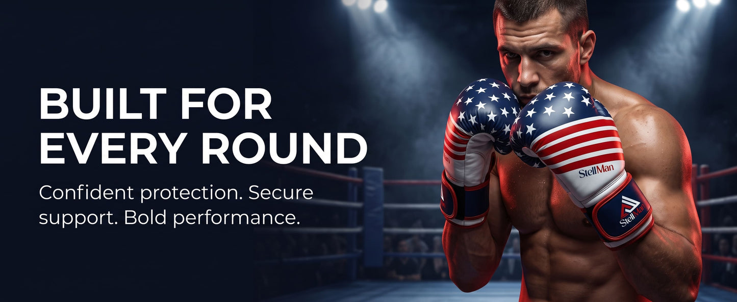 Stellman Gladiator 2.0 Grappling Gloves-US Flag
