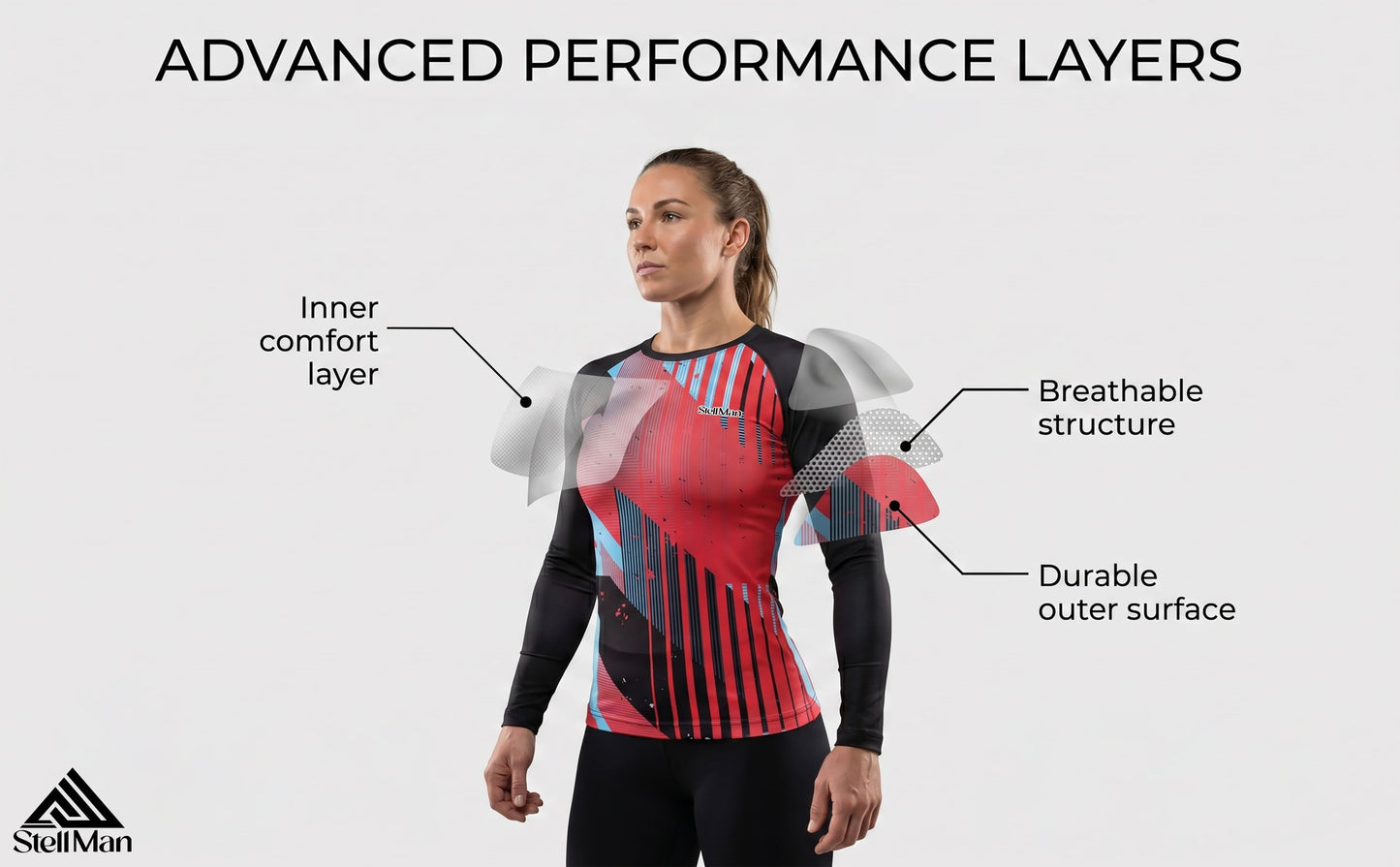 StellMan Vibe Women's Sublimated Rash Guard – Active