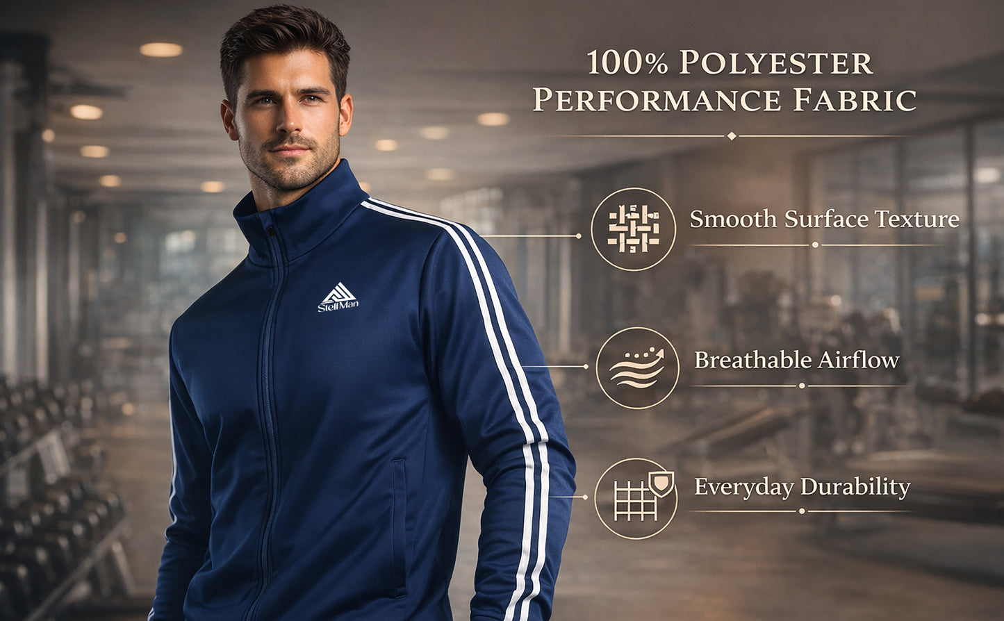 StellMan Men's Athletic Tracksuit Set – Casual Sweat Suit for Gym & Training